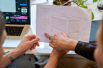 Pointing at the APEX crib concept sketch