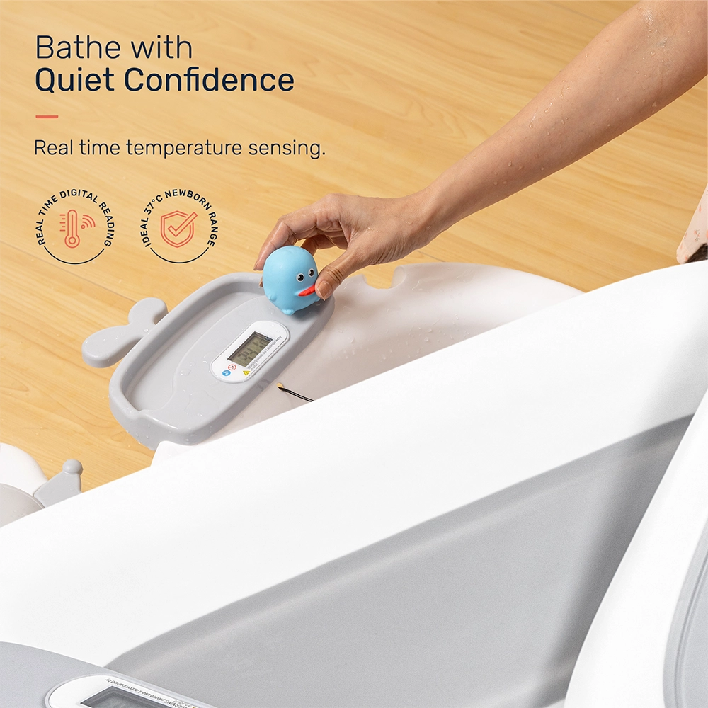 Growgether Bathtub Set with Ergonomic Spinal Support | Foldable Space-Saving Design | Suitable for 0–36 Months