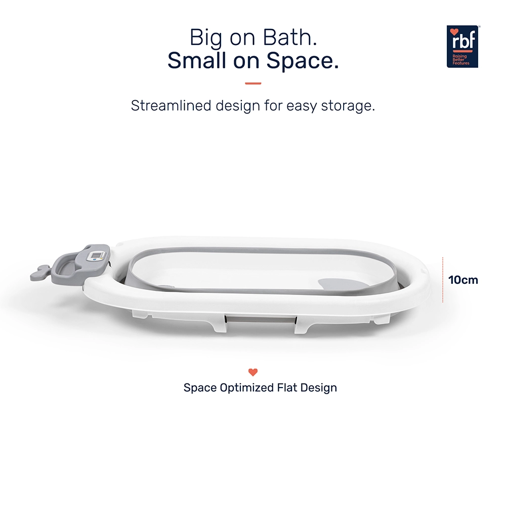 Growgether Bathtub Set with Ergonomic Spinal Support | Foldable Space-Saving Design | Suitable for 0–36 Months