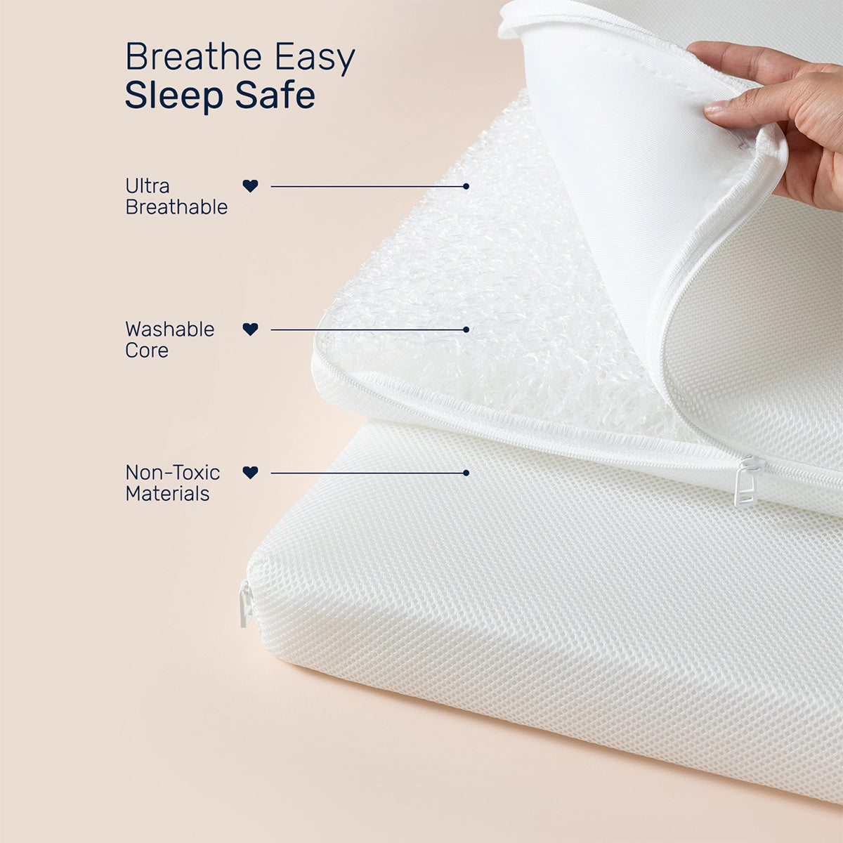 Aero Fiber Crib Mattress – India’s First Newborn Crib Mattress with Advanced Airflow Technology | Fully Washable