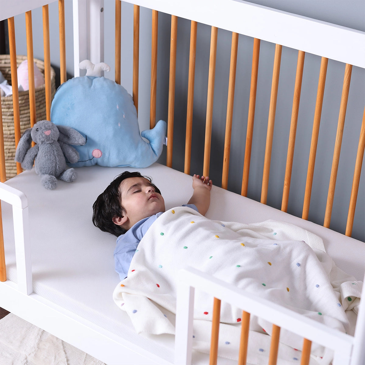 Aero Fiber Crib Mattress – India’s First Newborn Crib Mattress with Advanced Airflow Technology | Fully Washable
