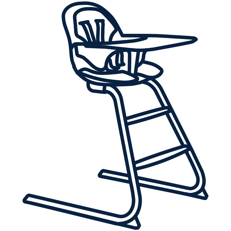 Gravity High Chair Icon
