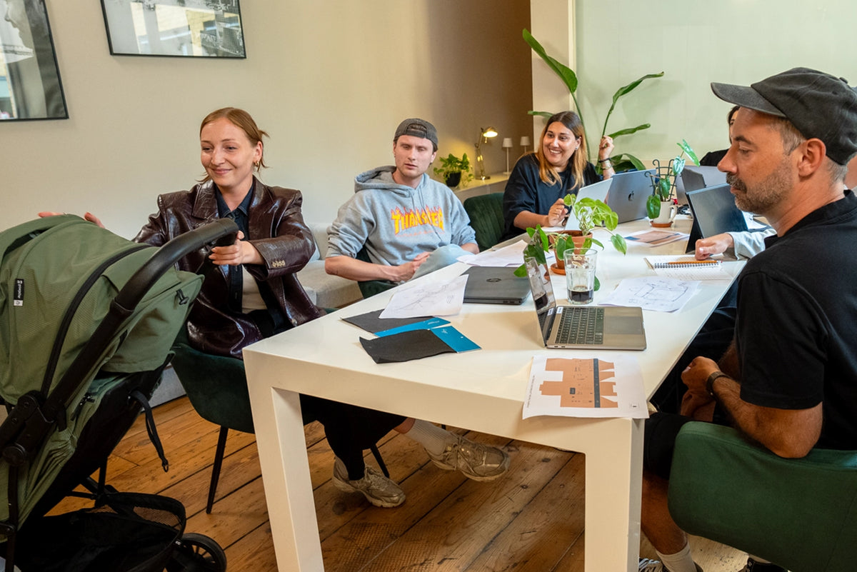 The Growgether team collaborating in the studio