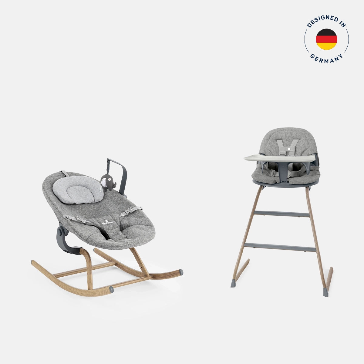 New Born Set Nebula Baby Rocker + Gravity High Chair