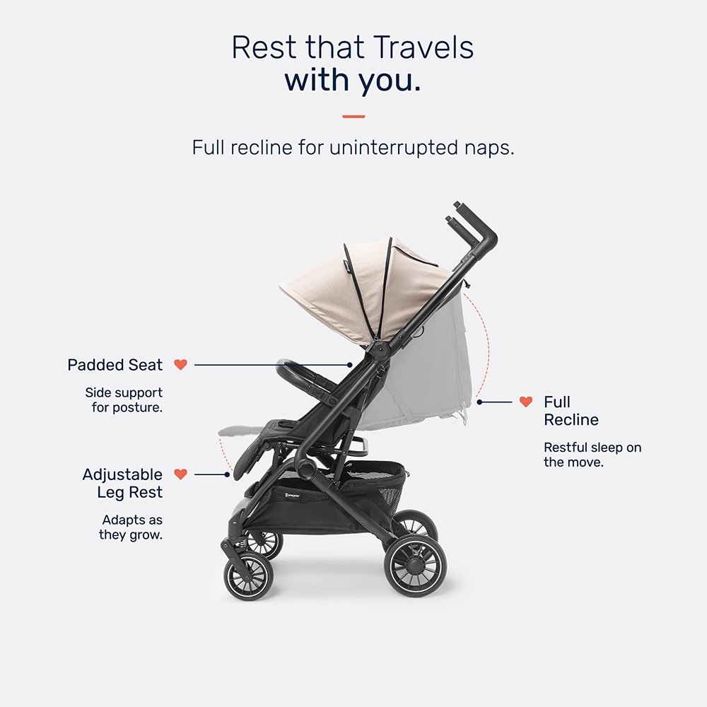 Growgether Golite Baby Stroller with Cabin Ready Architecture | Ultra-Lightweight | 0-4 years
