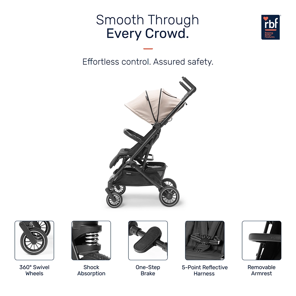 Growgether Golite Baby Stroller with Cabin Ready Architecture | Ultra-Lightweight | 0-4 years