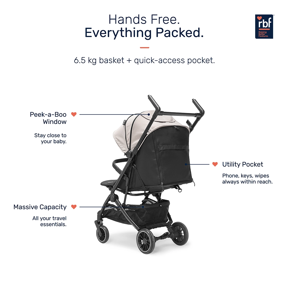 Growgether Golite Baby Stroller with Cabin Ready Architecture | Ultra-Lightweight | 0-4 years