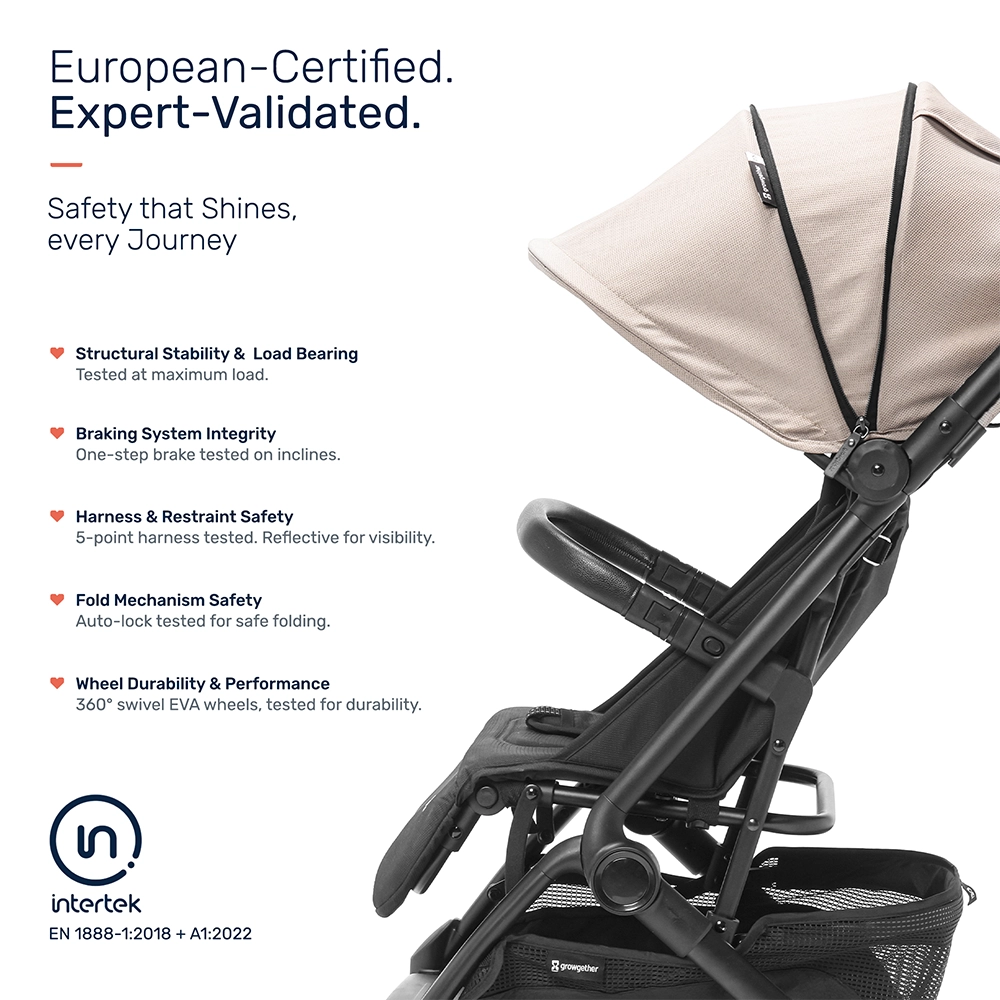 Growgether Golite Baby Stroller with Cabin Ready Architecture | Ultra-Lightweight | 0-4 years