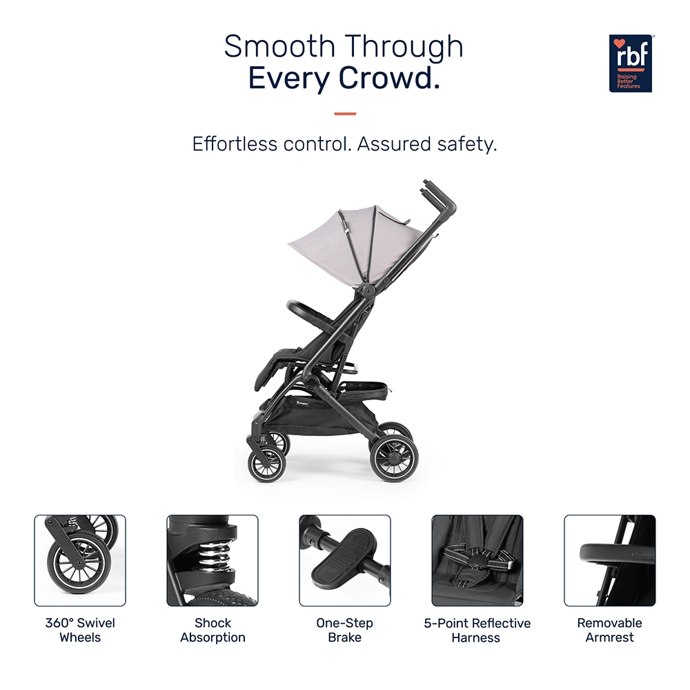 Growgether Golite Baby Stroller with Cabin Ready Architecture | Ultra-Lightweight | 0-4 years