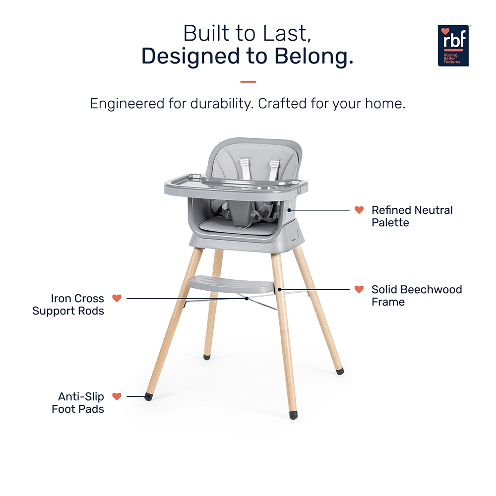 Growgether Orbit High Chair | 4-in-1 Convertible High Chair | Grows with Your Child from 6 to 36 Months