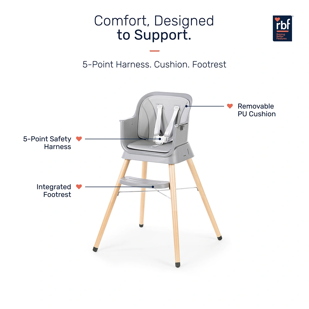 Growgether Orbit High Chair | 4-in-1 Convertible High Chair | Grows with Your Child from 6 to 36 Months