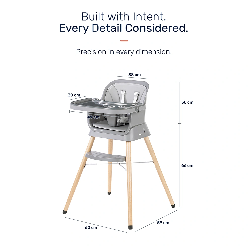 Growgether Orbit High Chair | 4-in-1 Convertible High Chair | Grows with Your Child from 6 to 36 Months