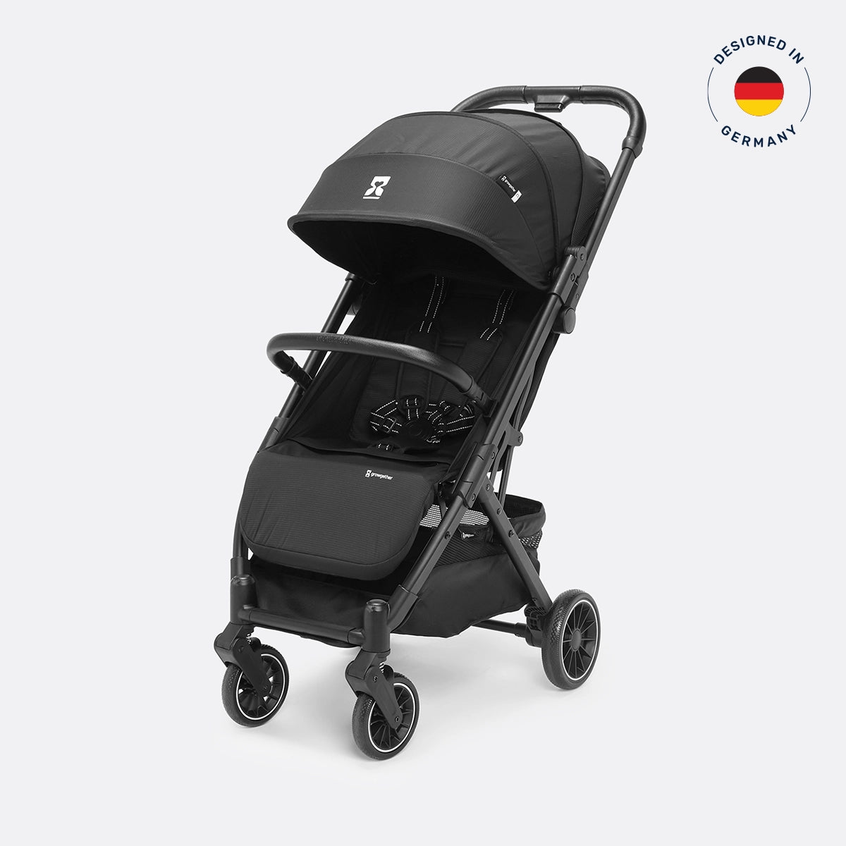 Growgether Velox Baby Stroller for Structured City Stability | Thick Padded Seat, Large Storage & UV-Protected Canopy | 0-4 years