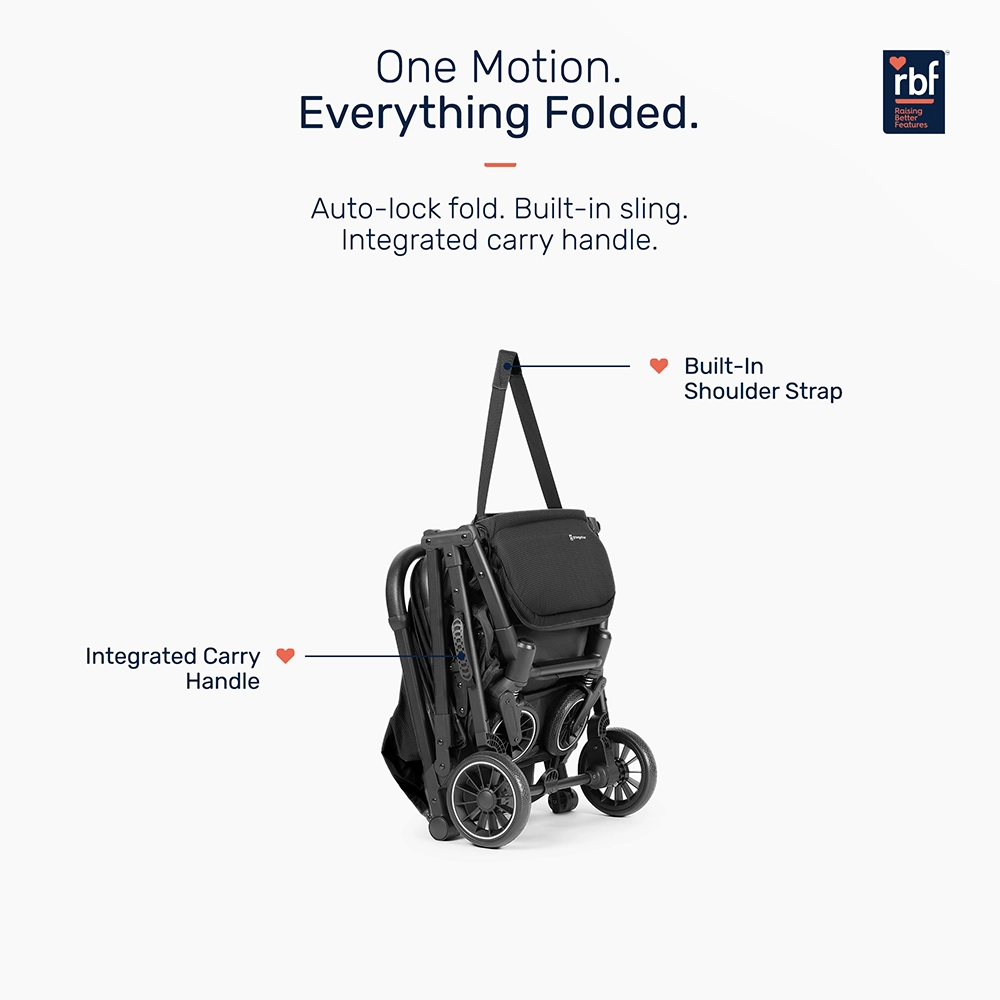 Growgether Velox Baby Stroller for Structured City Stability | Thick Padded Seat, Large Storage & UV-Protected Canopy | 0-4 years