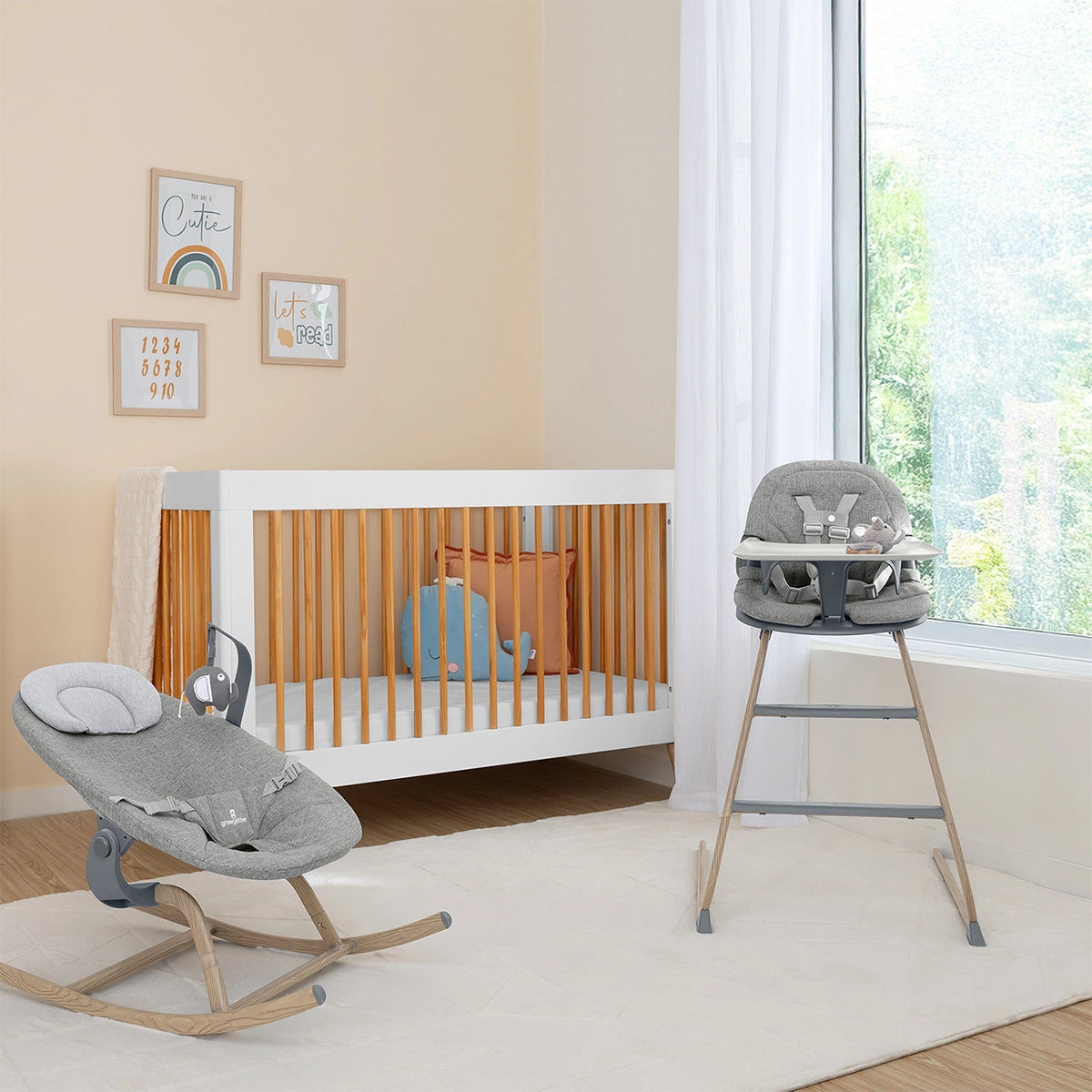 Gravity High Chair – Adjustable Baby Feeding High Chair with Removable Tray & Machine Washable Seat Cushion | From 6 months to 5 years